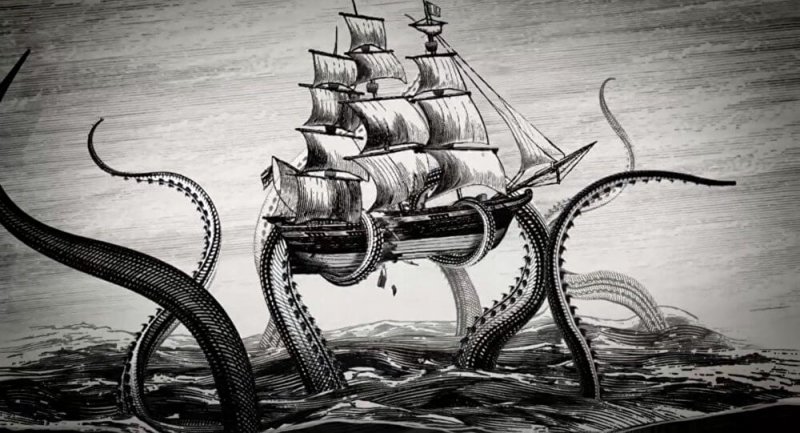 De kraken is een gigantische inktvis omringd door vele stedelijke legendes.